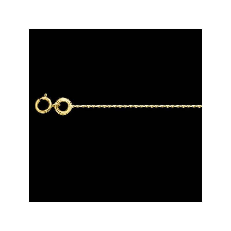 Diamond-cut Cable Chain 0.70 mm 18 Carats