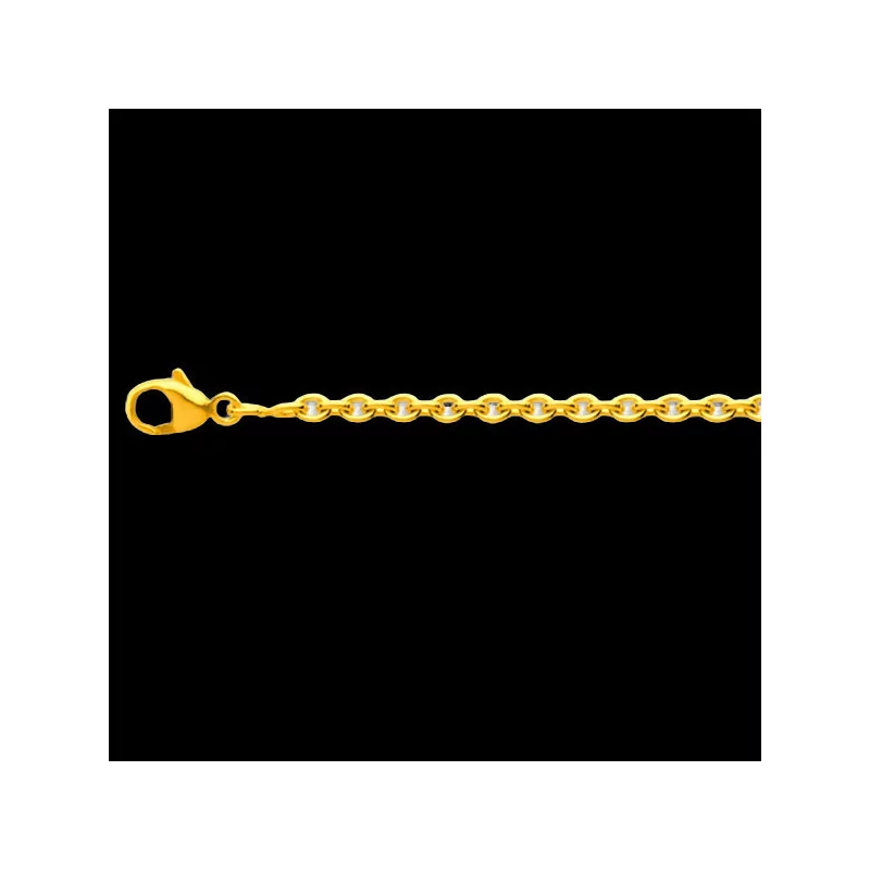 Chaîne maille Forçat ronde 1.10 mm 18 Carats bijouxcreoles.com Chaîne maille Forçat ronde 1.10 mm 18 Carats bijouxcreoles.com