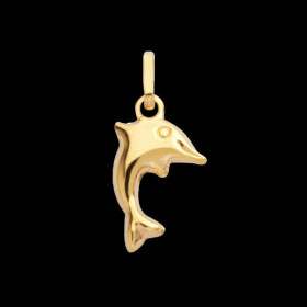 18 Carat Gold Dolphin Pendant