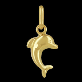 Pendentif Dauphin 10 x 7 mm Or 18 Carats
