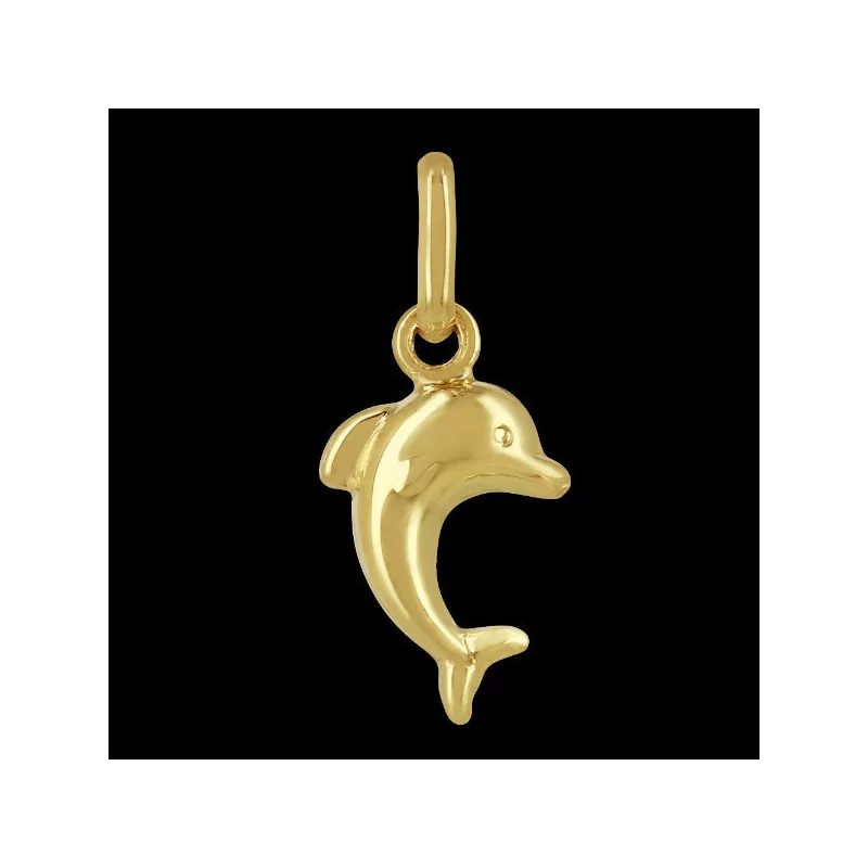 Pendentif Dauphin 10 x 7 mm Or 18 Carats bijouxcreoles.com