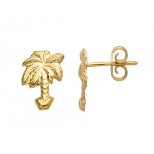 Boucles d'oreilles pendantes arbre de vie Or 9 Carats bijouxcreoles.com