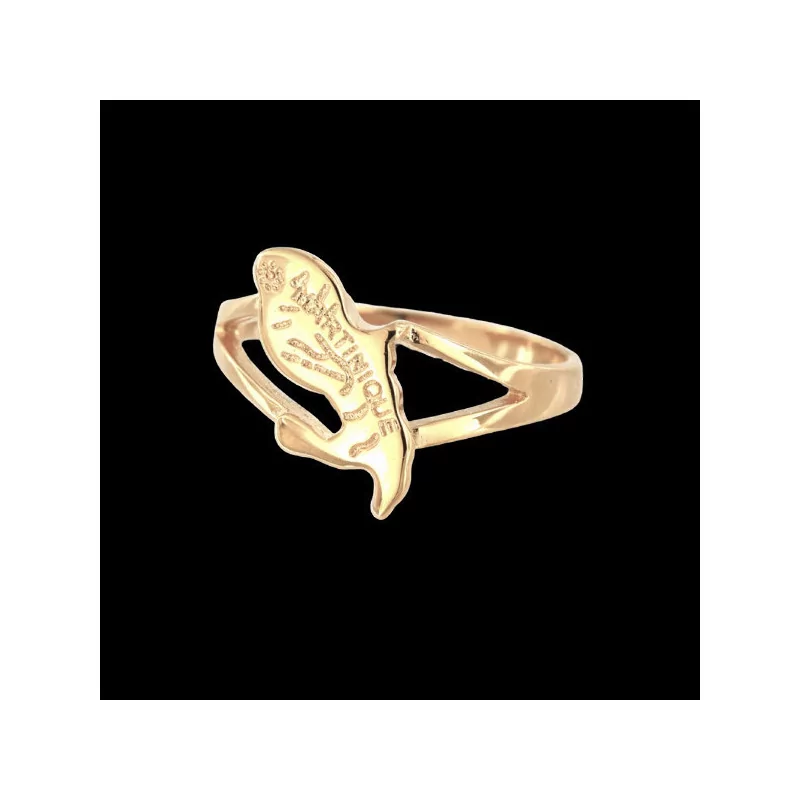 Island Map Gold-Plated Rings