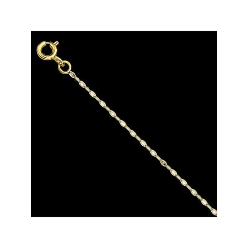 18 Carat Gold Figaro Anklet Chain