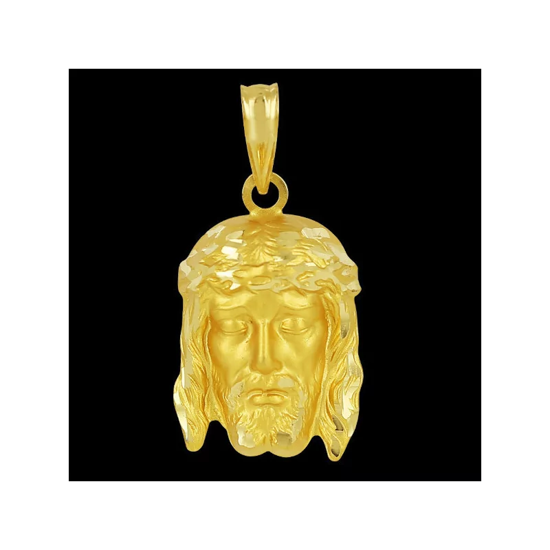 Médaille Jésus Or jaune 18 Carats bijouxcreoles.com