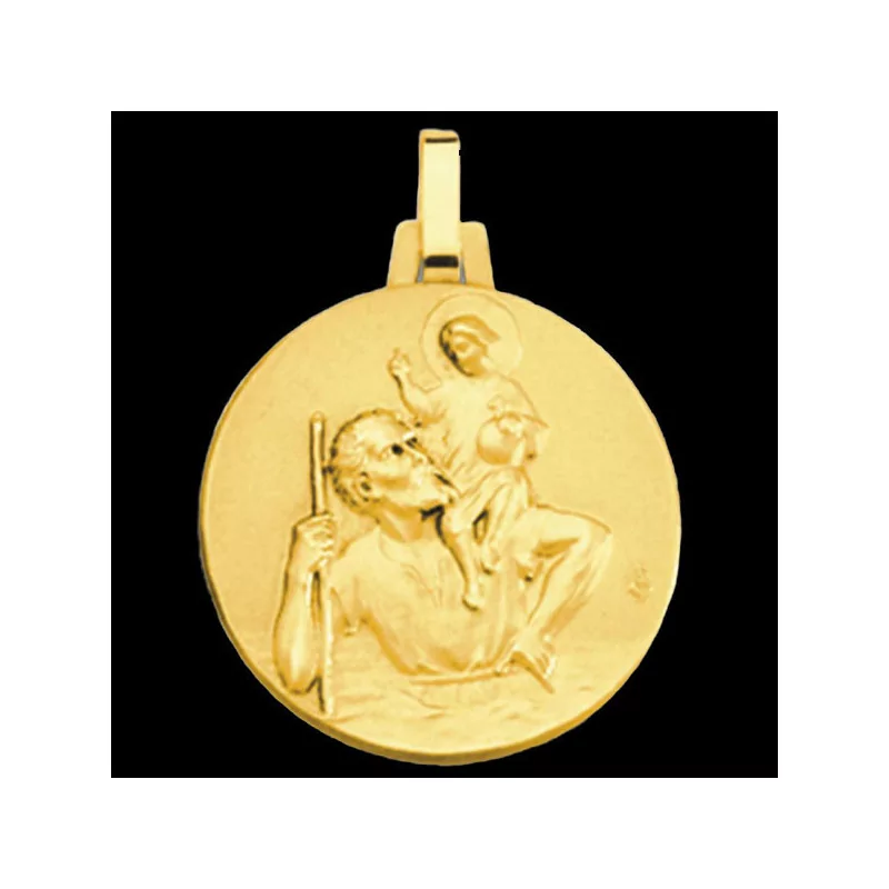 St. Christopher Medal in 18 Carat Yellow Gold