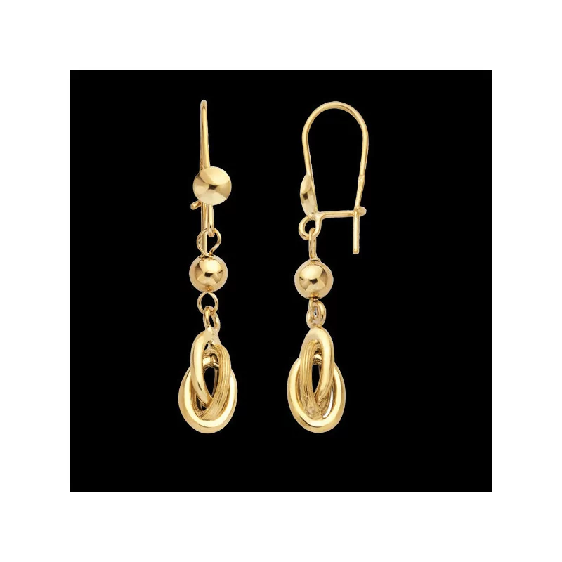 Dangling Knot Forçat Earrings in Gold Dangling Knot Forçat Earrings in Gold