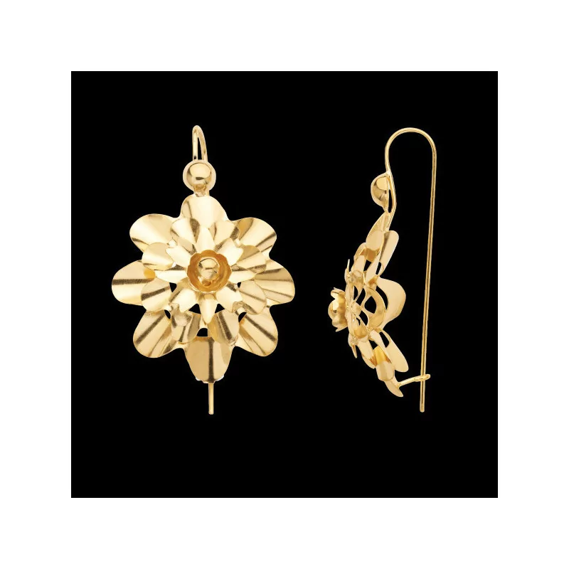 Boucles d'oreilles Nid d'abeille Or bijouxcreoles.com