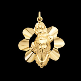Pendentif Madras nid d'abeille Or
