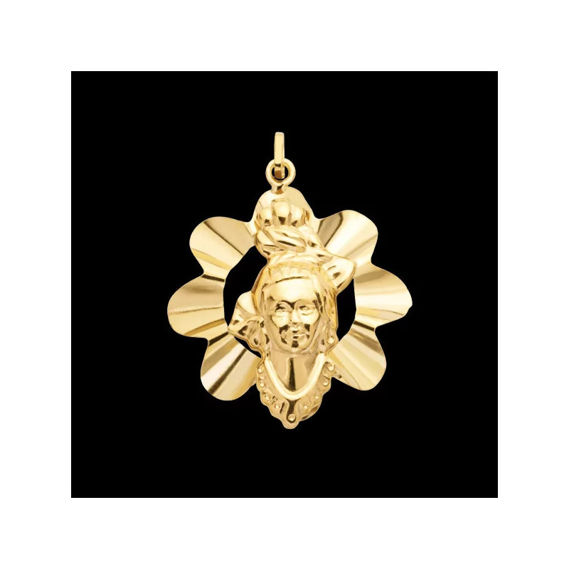 Honeycomb Madras Pendant Gold Honeycomb Madras Pendant Gold