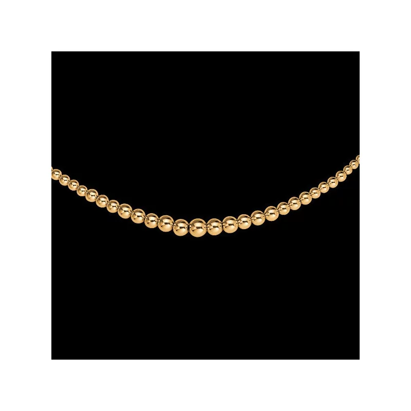 Light smooth ball necklace in 18 Karat gold Light smooth ball necklace in 18 Karat gold