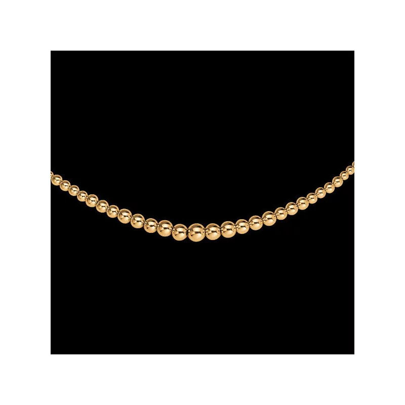 Collier Boules légères en chute Or 18 Carat bijouxcreoles.com Collier Boules légères en chute Or 18 Carat bijouxcreoles.com