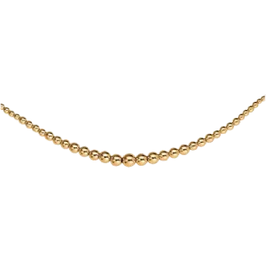 Collier Boules légères en chute Or 18 Carat bijouxcreoles.com