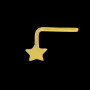 Percing nez Etoile Or