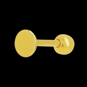 Percing lèvre Boule Or