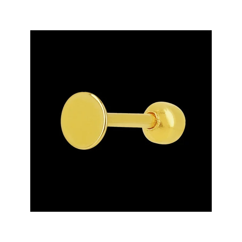 Gold Ball Lip Piercing
