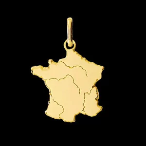 Pendentif lettre V en Or 9 Carats bijouxcreoles.com