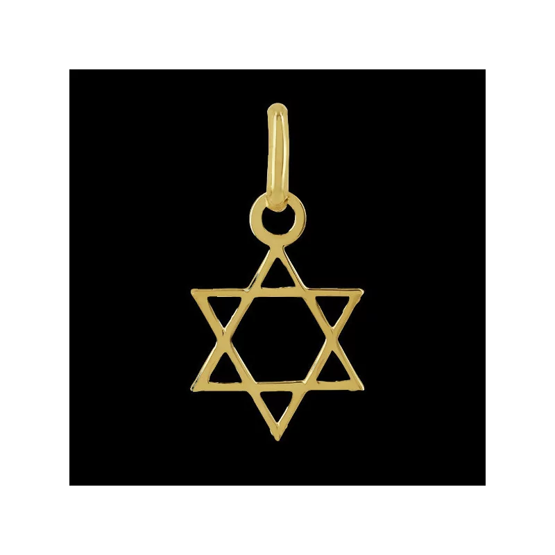 David Star Pendant 10 mm Gold David Star Pendant 10 mm Gold