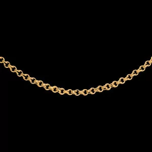 Collier Graine de Café Or jaune OZ 9 Carats bijouxcreoles.com