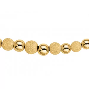 18 Carat gold grain necklace drop