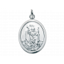 Médaille St Christophe oval Argent