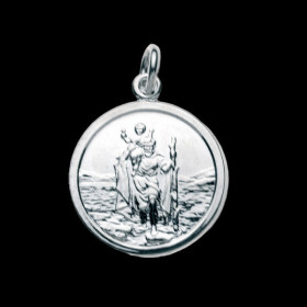 Médaille St Christophe ronde Argent