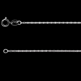 Chaine Argent maille Forçat 1.3 mm