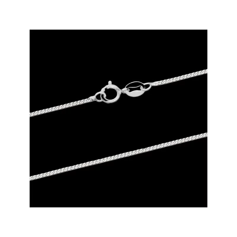 Chaîne Argent maille Gourmette 1.2 mm bijouxcreoles.com