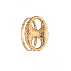 Bague torsadée oxydes de zirconium 2 rangs bijouxcreoles.com