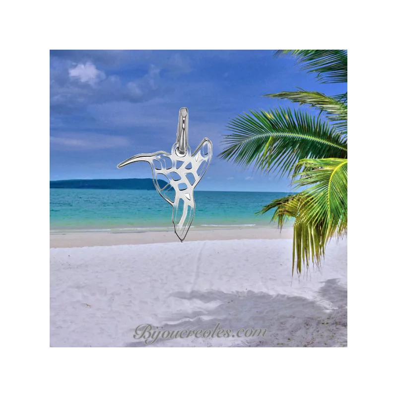 Pendentif colibri en origami Argent bijouxcreoles.com Pendentif colibri en origami Argent bijouxcreoles.com