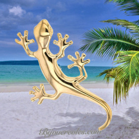 Pendentif Margouillat Plaqué or
