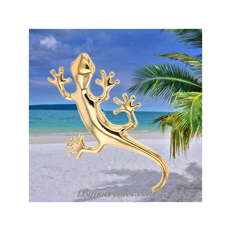 Pendentif Margouillat Plaqué or bijouxcreoles.com Pendentif Margouillat Plaqué or bijouxcreoles.com