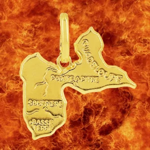 Pendentif lettre V en Or 9 Carats bijouxcreoles.com