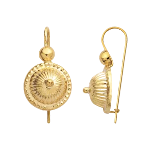 Boucles d'oreilles puce Fruit à pain bijouxcreoles.com