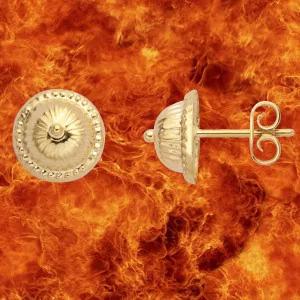 Boucles d'oreilles Nid d'abeille Or bijouxcreoles.com