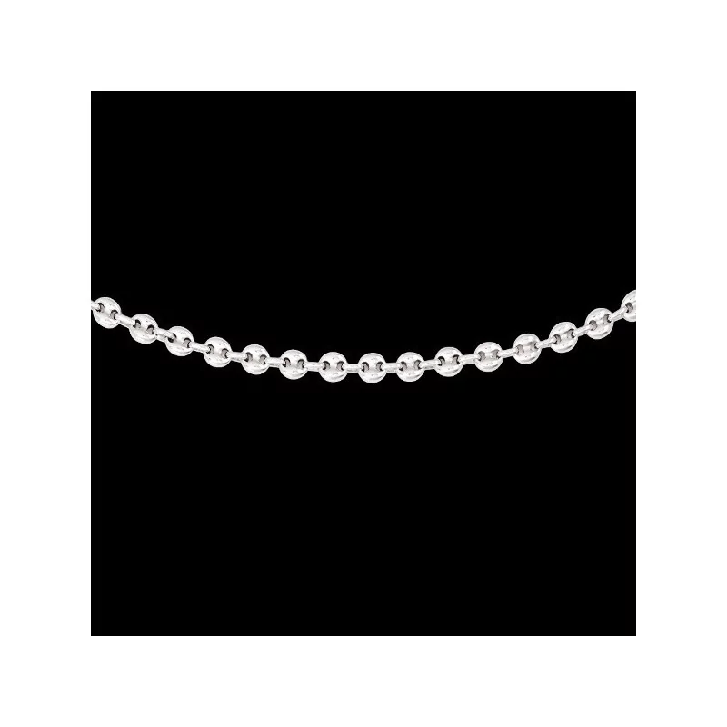 Collier maille Grains de café creuse 4 mm bijouxcreoles.com