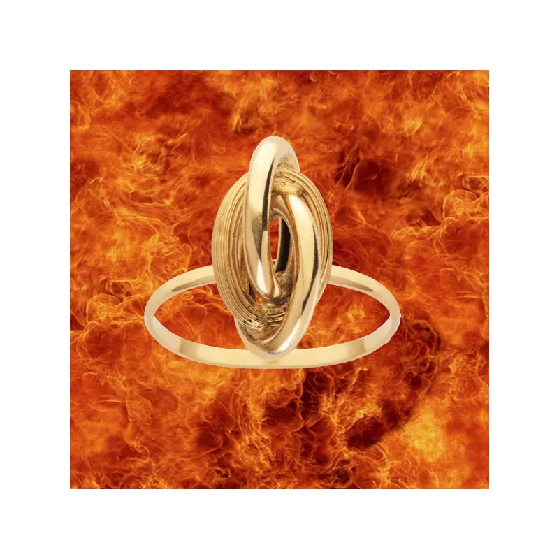 Bague Noeud forçat 8.50 x16 mm Or bijouxcreoles.com