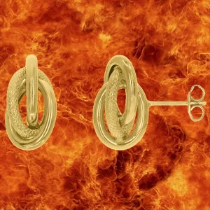 Boucles d'oreilles Chou Or 18 Carats bijouxcreoles.com
