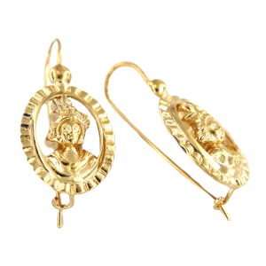 Boucles d'oreilles Grappe Raisin Plaqué Or bijouxcreoles.com