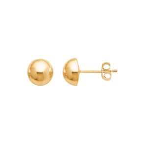 Boucles d'oreilles Demi-boule Or bijouxcreoles.com