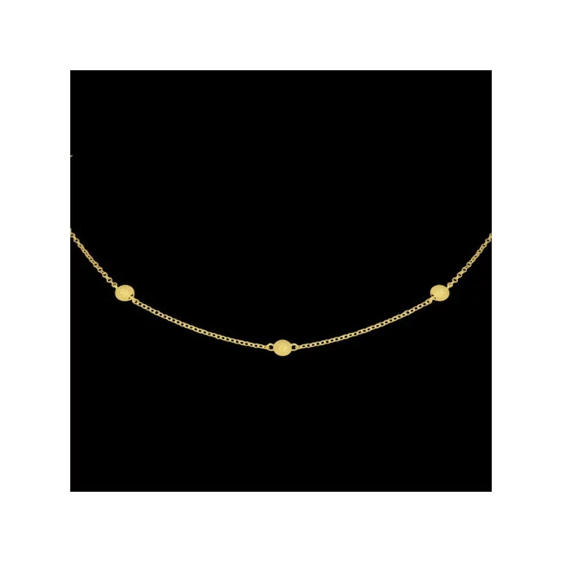 Collier Boules satinées Or 18 Carat bijouxcreoles.com