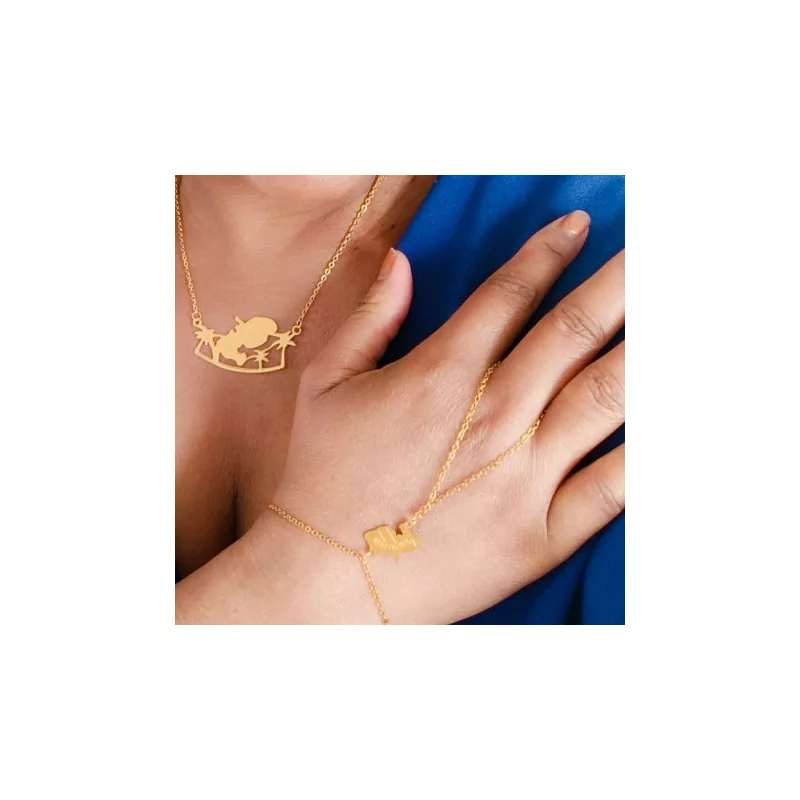 Bracelet Main Carte Martinique bijouxcreoles.com