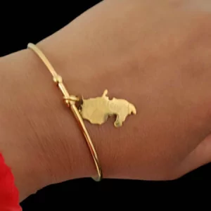 Steel Map of the Islands Bracelet