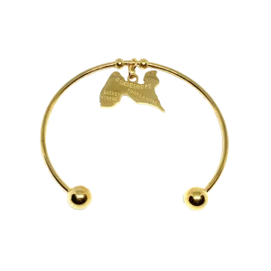 Bracelet Carte des iles Acier bijouxcreoles.com