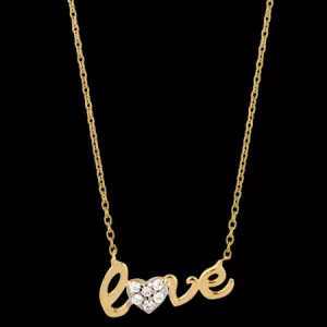 Collier love Or bijoux créoles