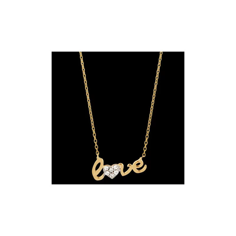 Collier love Or bijouxcreoles.com Collier love Or bijouxcreoles.com