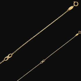 Bracelet en Or symbole de l'infini