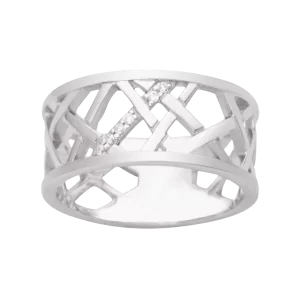 Bague oxydes zirconium poire vert Argent bijouxcreoles.com