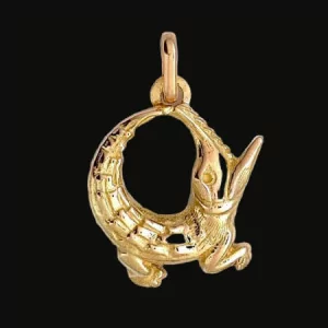 Pendentif Crocodile GO Or Jaune