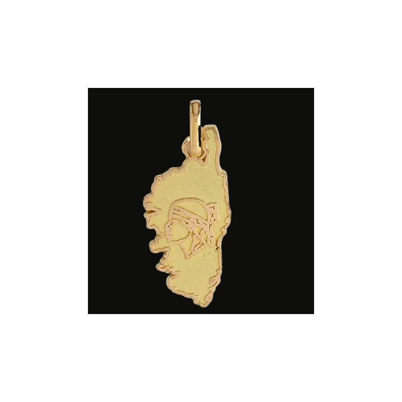Yellow Gold Map of Corsica Pendant Yellow Gold Map of Corsica Pendant